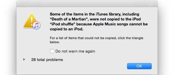 copy apple music to iPod shuffle and iPod nano